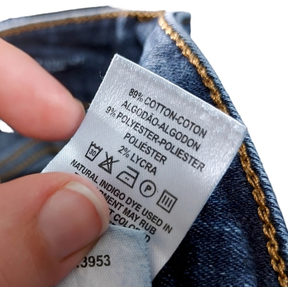 DL1961 Mid Rise Instascuplt Ankle Skinny Indigo Dark Wash Jeans Women's Size 29 - Picture 7 of 15